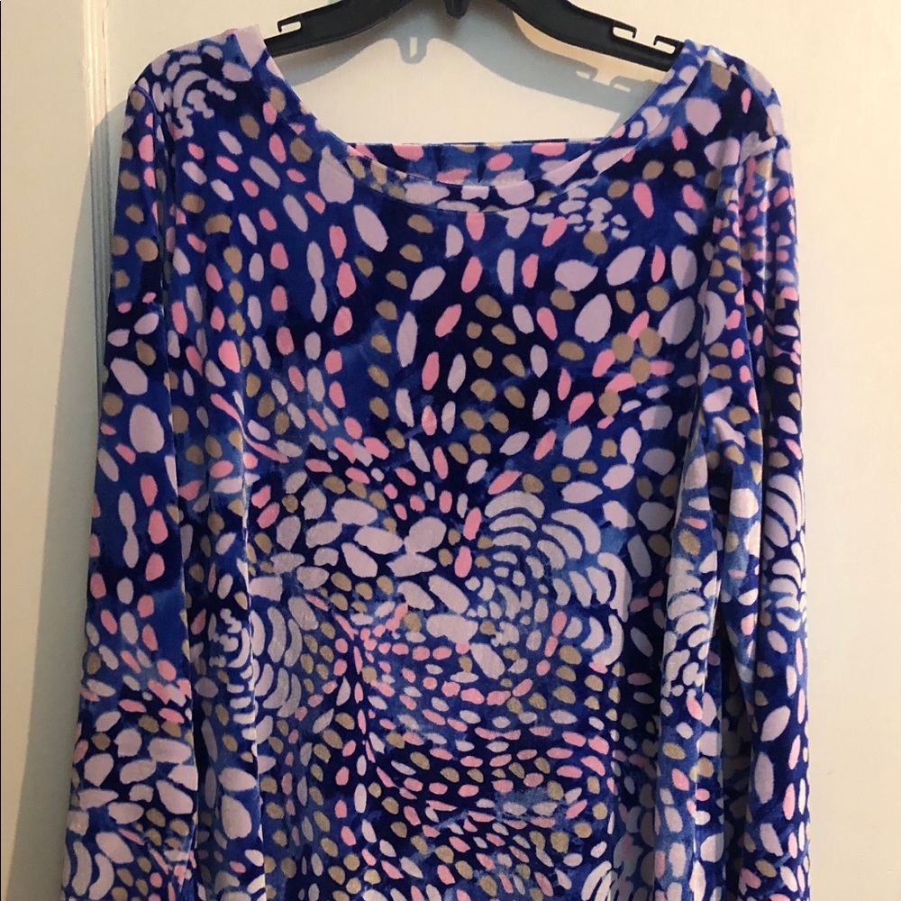 LILLY PULITZER Fall/Winter Velvet Dress size XL